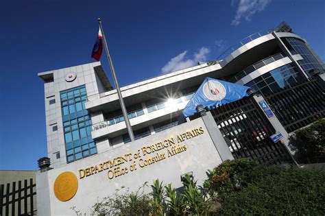 JUST IN: The Department of Foreign Affairs Consular Office.